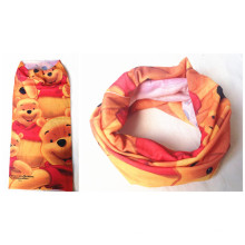 Custom Made Kid′s Cartoon Bear Printing Multifunctional Seamless Headband, Scarf